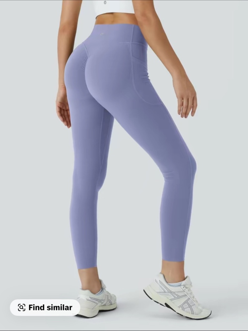 HALARA Popular Lavender Purple High-Waist Scrunch Leggings